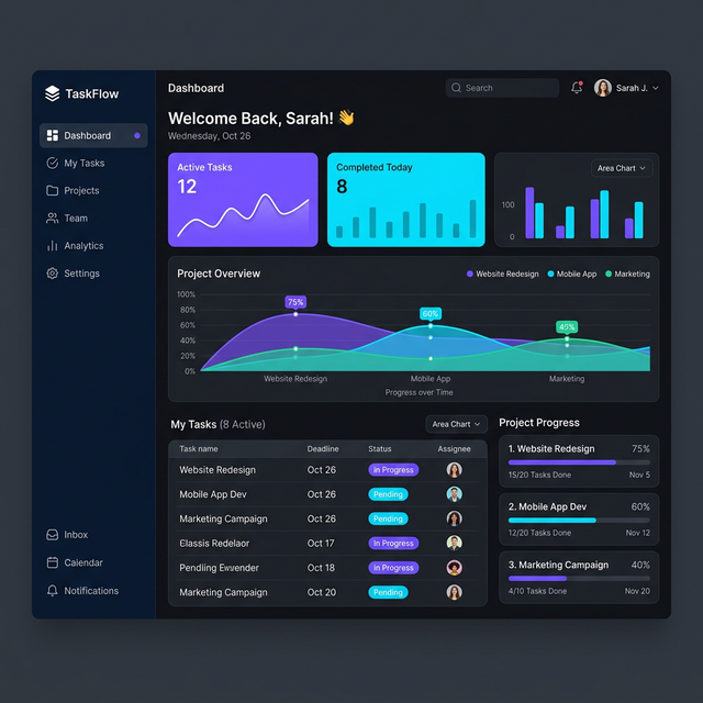 TaskFlow – Task Manager App